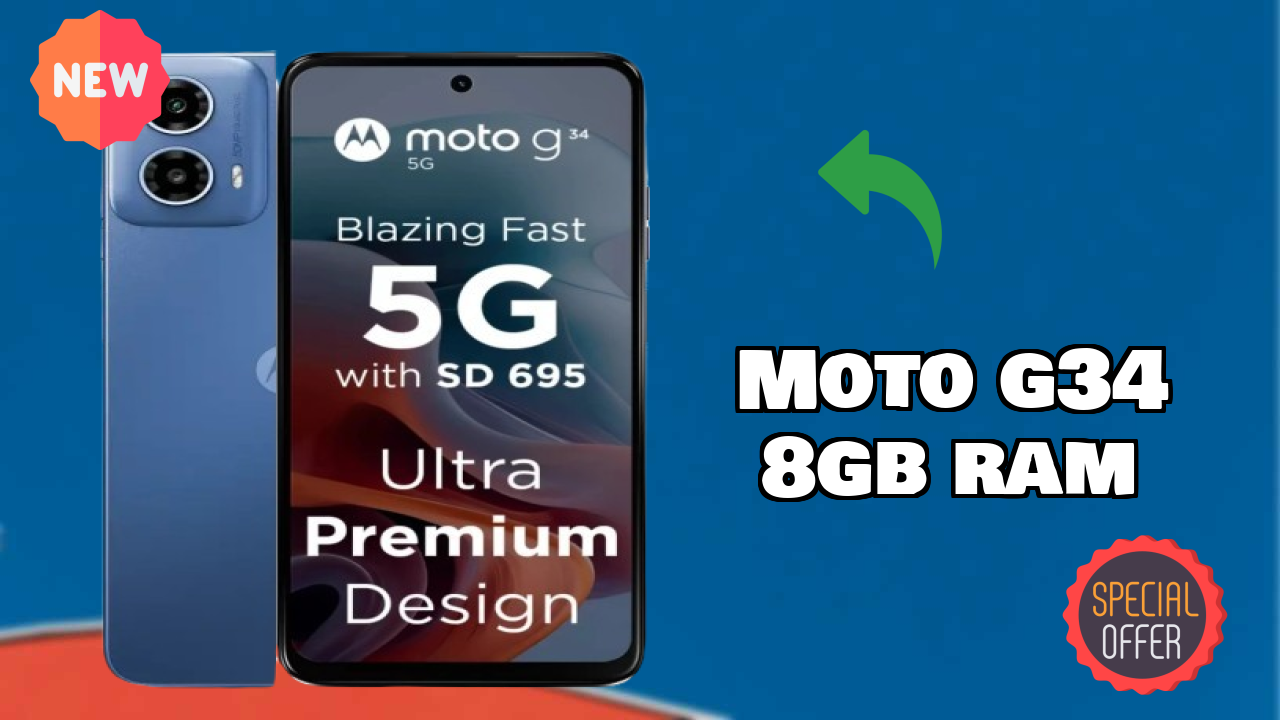 Moto G34 8GB RAM Display Review: 6.5 Inches (16.51 Cm) Screen Size