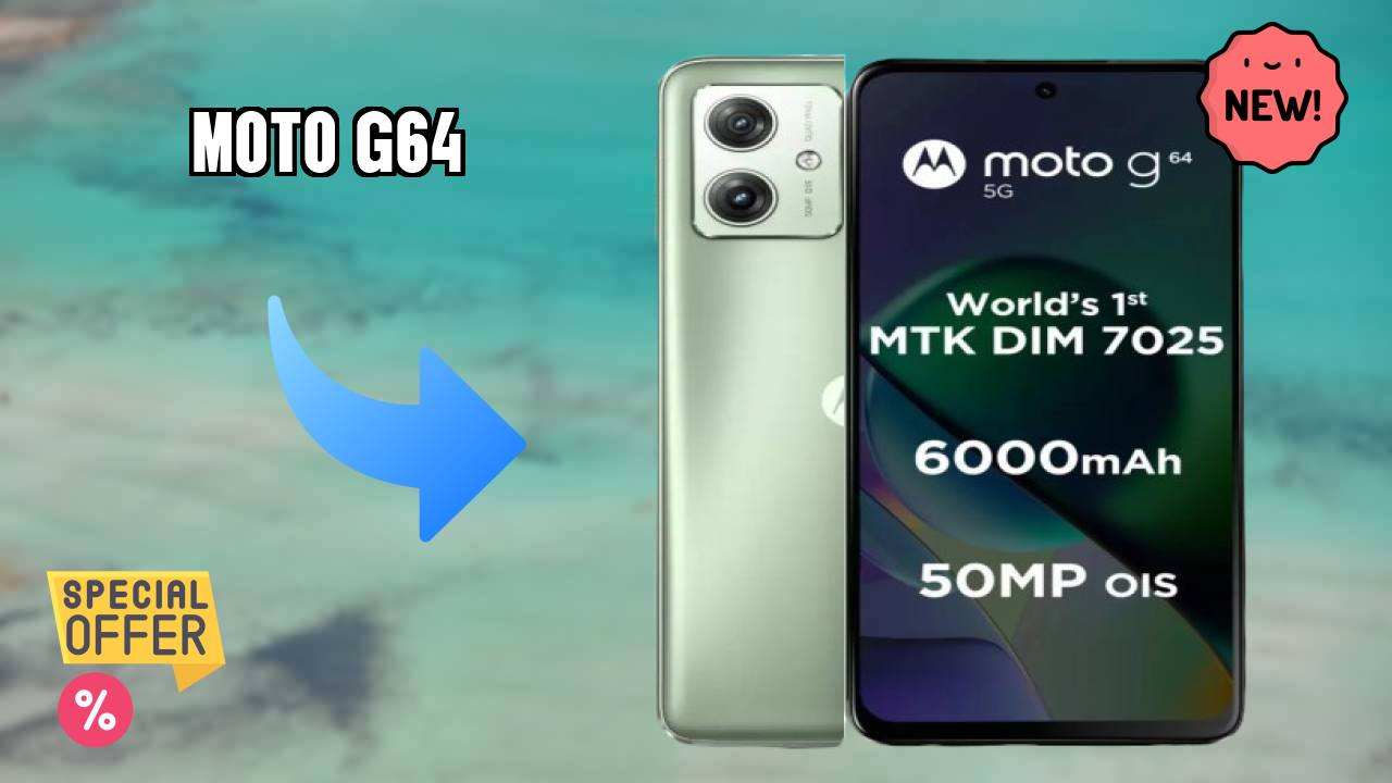 Moto G64 at ₹13,298 - Complete Specifications