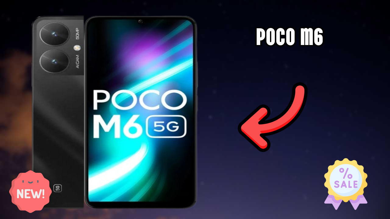 POCO M6 Display Technology: 6.74 Inches (17.12 Cm) Screen