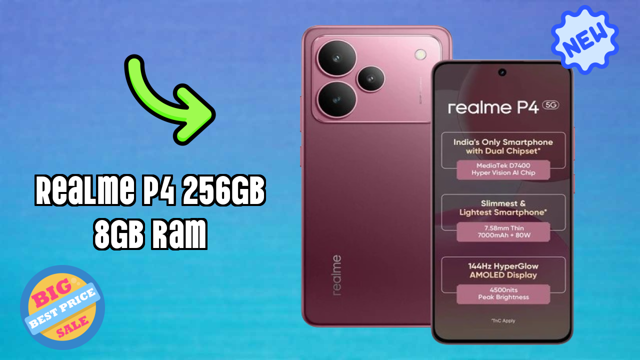 Realme P4 256GB 8GB RAM Gaming Test: MediaTek Dimensity 7400 Ultra Game FPS